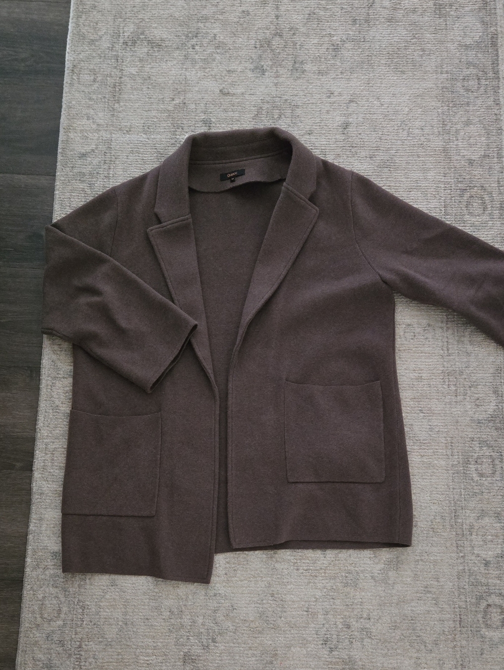 Quince Orgabic Knit Blazer Size M